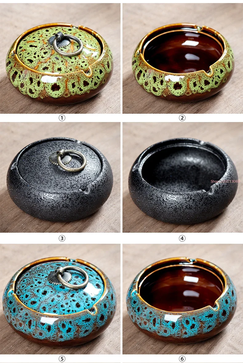 Round Ceramic Ashtray Living R - Tech Room Accessories บทวิจารณ์และราคา