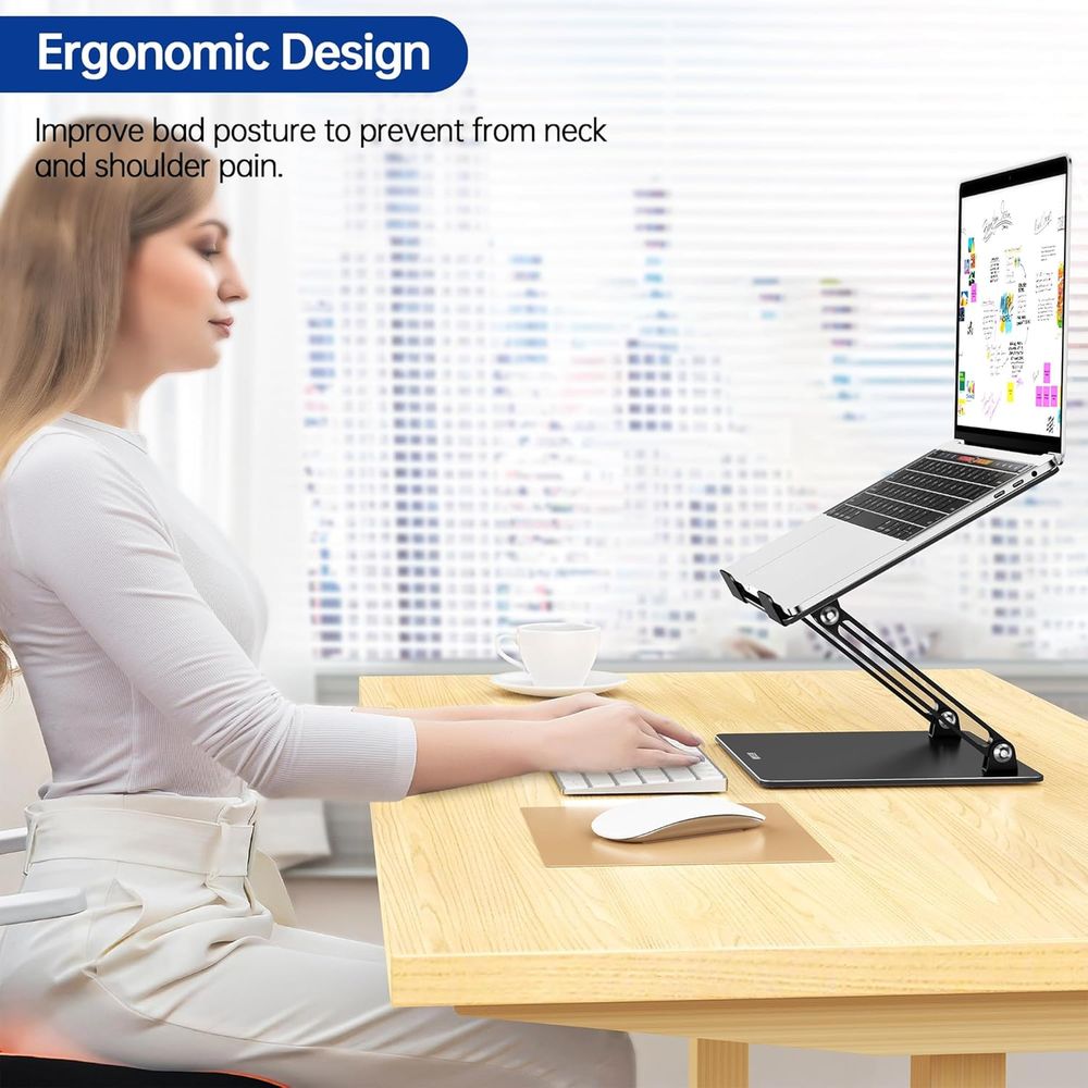 Ergonomic Adjustable Laptop St - Laptop Stand Bamboo บทวิจารณ์และราคา