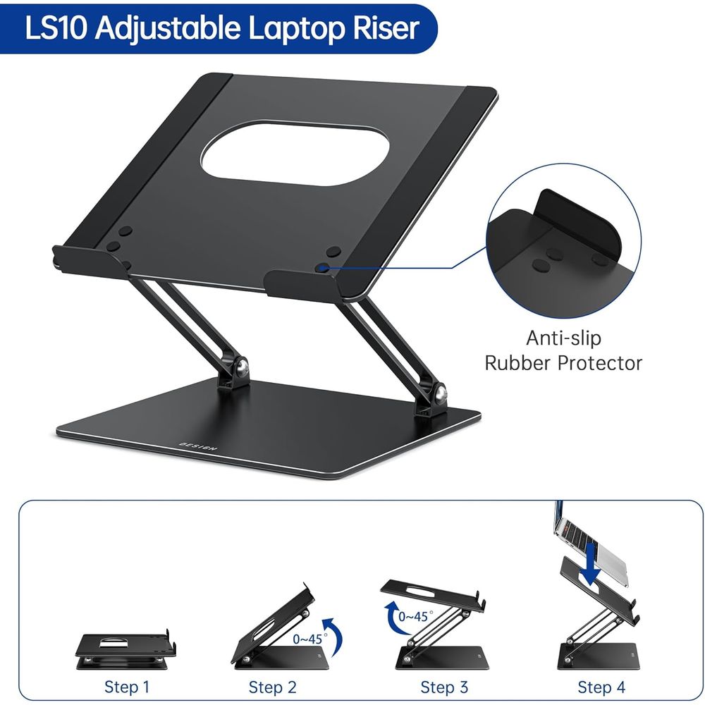 Ergonomic Adjustable Laptop St - Laptop Stand Bamboo บทวิจารณ์และราคา