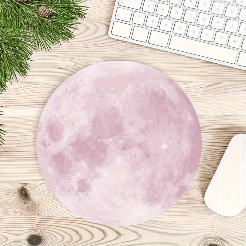 Moon pattern  round Mouse Pad  - Tech Table Accessories บทวิจารณ์และราคา