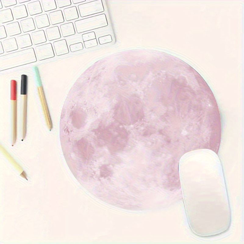 Moon pattern  round Mouse Pad  - Tech Table Accessories บทวิจารณ์และราคา