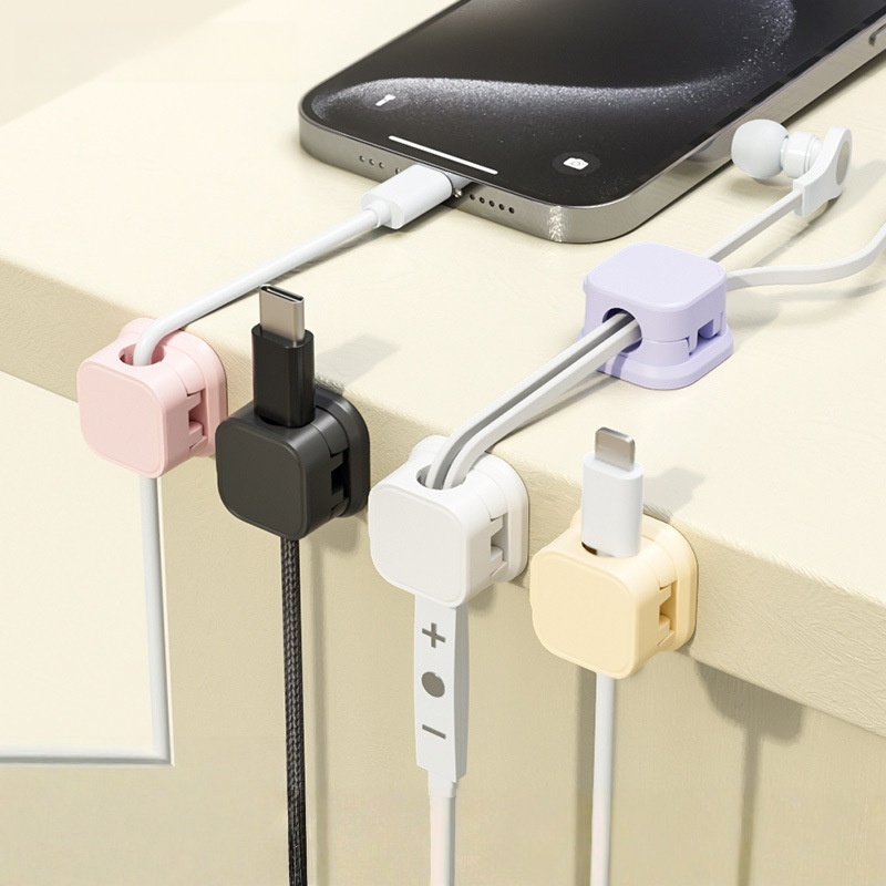 Multi Color Magnetic Cable Man - Desk Cable Clip บทวิจารณ์และราคา