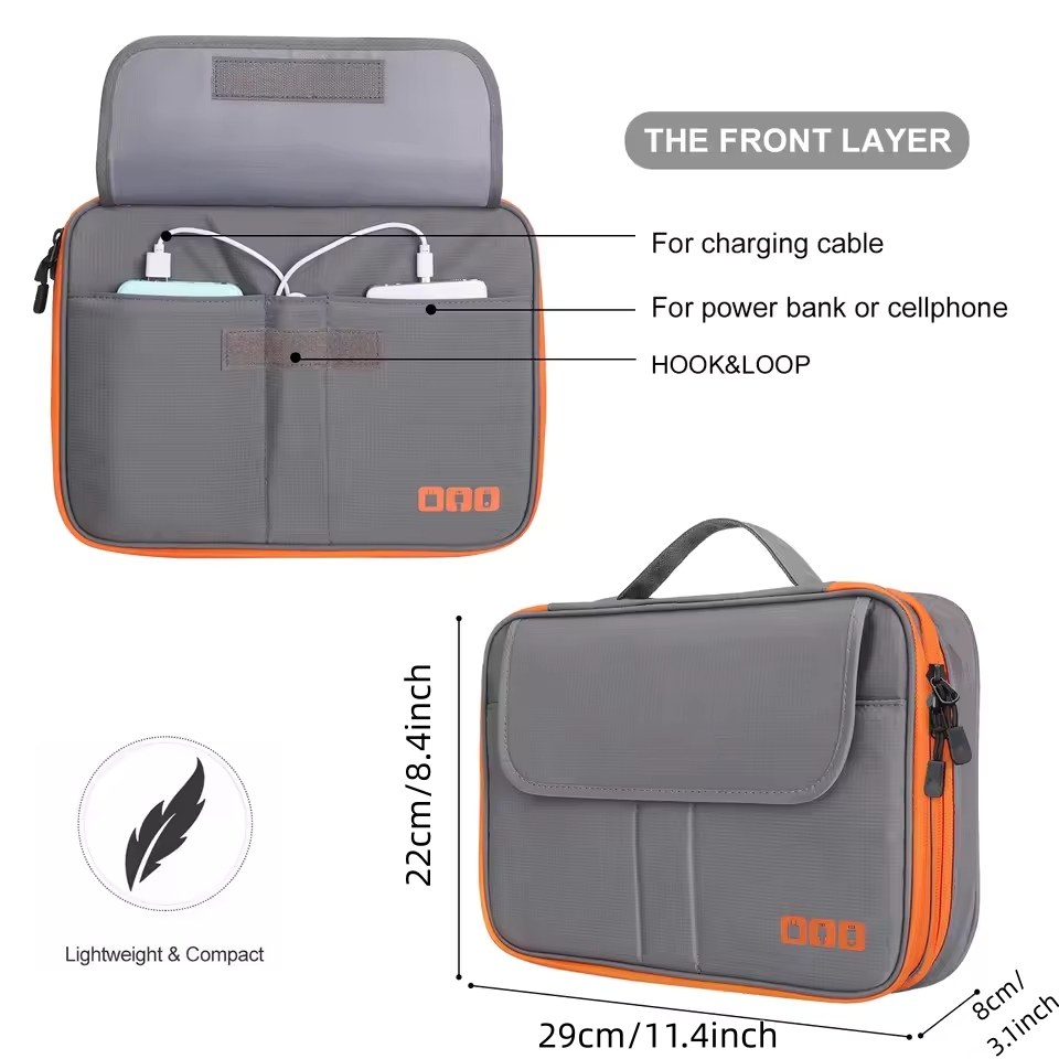 Travel Double Layer Digital St - Tech Accessories Organizer บทวิจารณ์และราคา