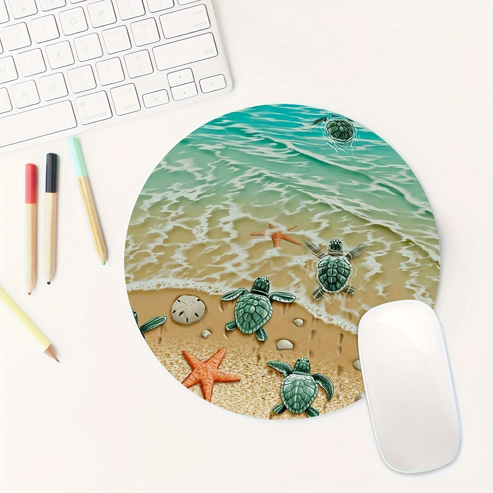 Adorable Turtle Starfish Round - Tech Table Accessories บทวิจารณ์และราคา