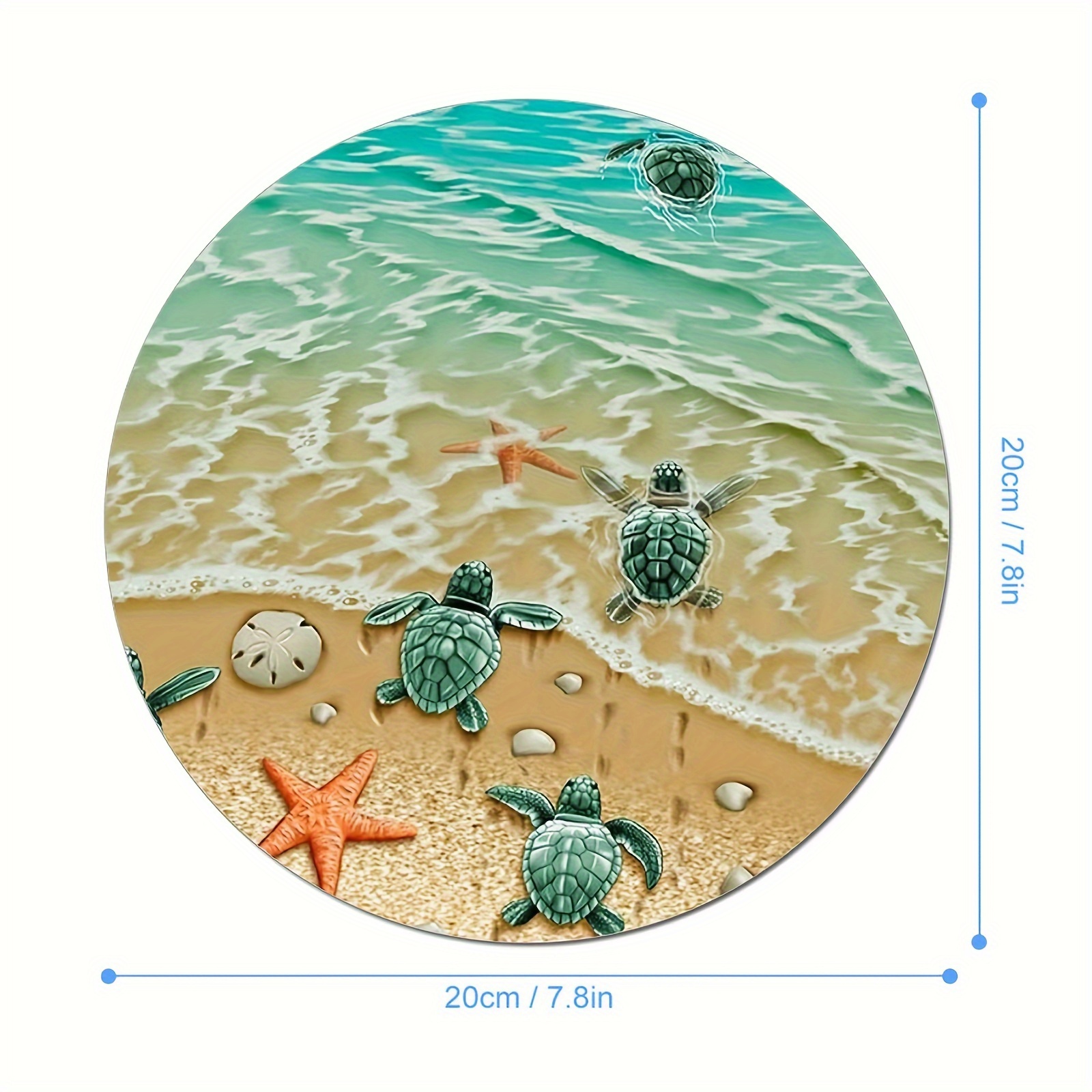 Adorable Turtle Starfish Round - Tech Table Accessories บทวิจารณ์และราคา