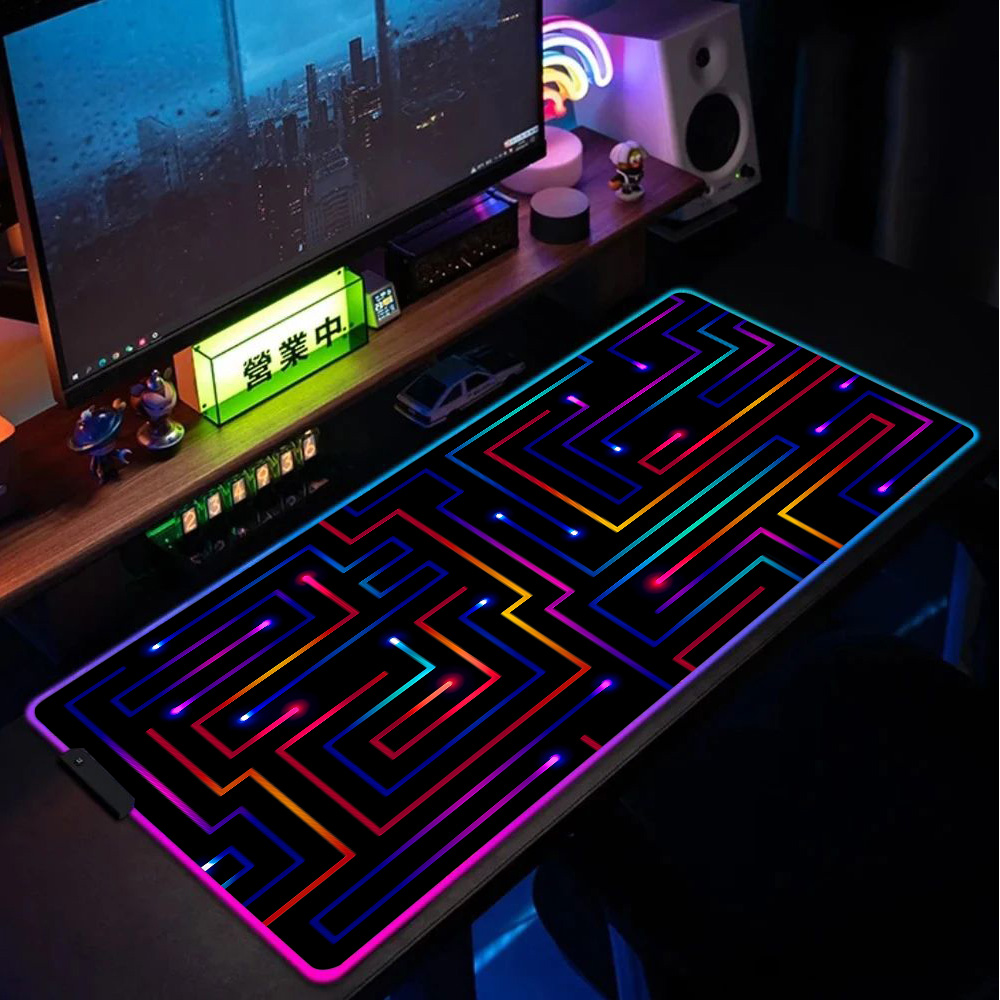 Xxl Mouse Pad 900x400 Neon Cir - Tech Table Accessories บทวิจารณ์และราคา