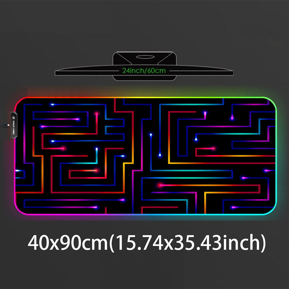 Xxl Mouse Pad 900x400 Neon Cir - Tech Table Accessories บทวิจารณ์และราคา