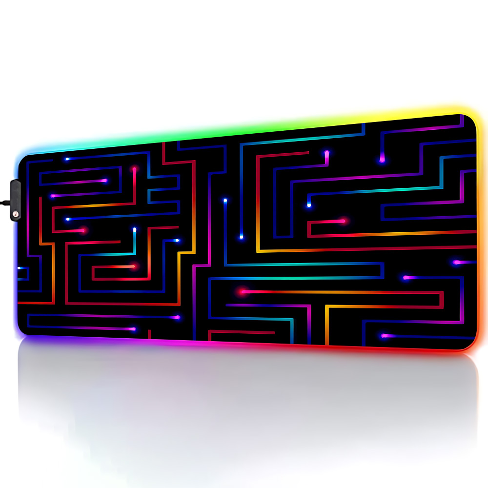 Xxl Mouse Pad 900x400 Neon Cir - Tech Table Accessories บทวิจารณ์และราคา